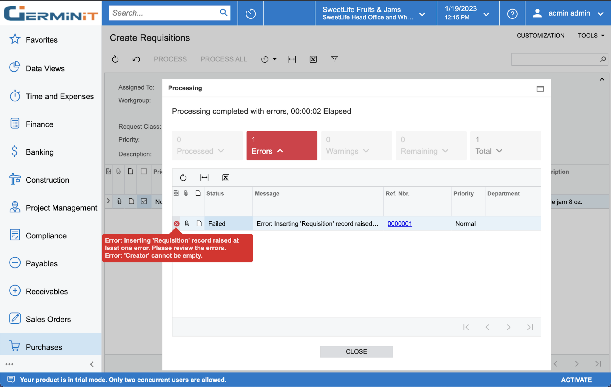 How to resolve the “Creator cannot be empty” error in Acumatica ...